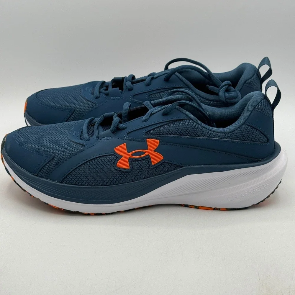Under Armour UA Assert 11 Shoes Mens Size 11 Blue Orange Running 3027622-401